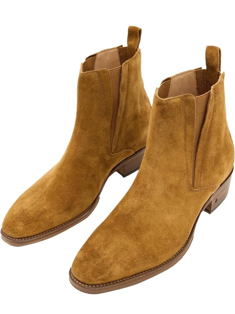 John Varvatos Men's Suede Chukka Boots in Tan Suede